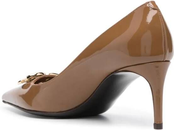 Dolce & Gabbana 65mm patent leather pumps Brown