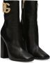 Dolce & Gabbana 90mm logo-plaque leather boots Black - Thumbnail 2