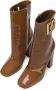 Dolce & Gabbana 90mm logo-plaque leather boots Brown - Thumbnail 4