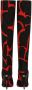 Dolce & Gabbana abstract-print knee-length boots Red - Thumbnail 3