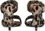 Dolce & Gabbana KIM DOLCE&GABBANA leopard-print slip-on sandals Brown - Thumbnail 3