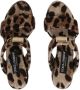 Dolce & Gabbana KIM DOLCE&GABBANA leopard-print slip-on sandals Brown - Thumbnail 4