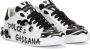 Dolce & Gabbana all-over logo-print low-top sneakers White - Thumbnail 2
