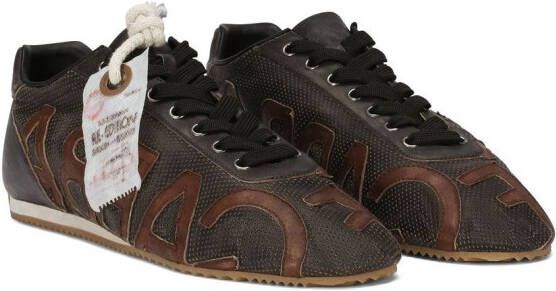 Dolce & Gabbana Thailandia leather sneakers Brown