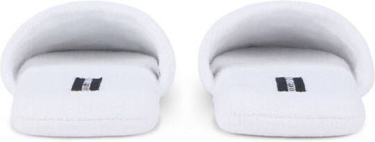 Dolce & Gabbana Barocco-print terry-cloth slippers White