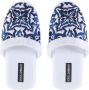 Dolce & Gabbana Barocco-print terry-cloth slippers White - Thumbnail 4