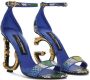 Dolce & Gabbana Baroque DG-heel 105mm sandals Blue - Thumbnail 2