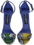 Dolce & Gabbana Baroque DG-heel 105mm sandals Blue - Thumbnail 4