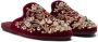 Dolce & Gabbana floral-embroidered velvet slippers - Thumbnail 2