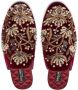 Dolce & Gabbana floral-embroidered velvet slippers - Thumbnail 3