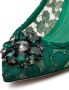 Dolce & Gabbana Rainbow Lace 60mm brooch-detail pumps Green - Thumbnail 5