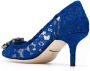 Dolce & Gabbana Bellucci Taormina lace pumps Blue - Thumbnail 3