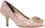 Dolce & Gabbana Rainbow Lace 60mm brooch-detail pumps Pink - Thumbnail 2