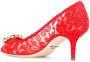 Dolce & Gabbana Bellucci Taormina lace pumps Red - Thumbnail 3