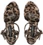 Dolce & Gabbana Bianca 90mm wedge sandals Brown - Thumbnail 4