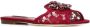 Dolce & Gabbana Rainbow Lace brooch-detail sandals Red - Thumbnail 2