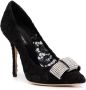 Dolce & Gabbana bow-embellished lace pumps Black - Thumbnail 2