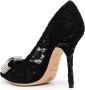 Dolce & Gabbana bow-embellished lace pumps Black - Thumbnail 3