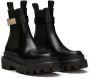 Dolce & Gabbana branded-strap leather ankle boots Black - Thumbnail 2