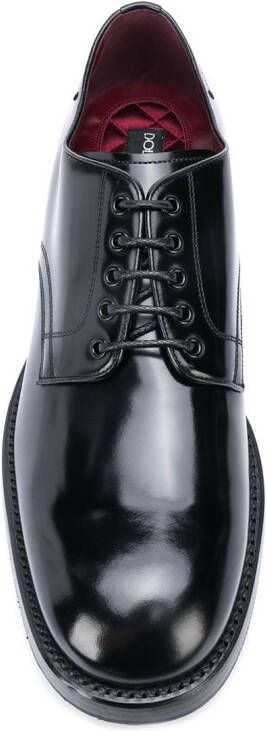 Dolce & Gabbana brushed leather derby shoes Black
