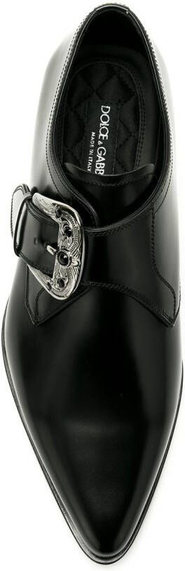 Dolce & Gabbana buckled monk shoes Black