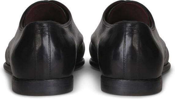 Dolce & Gabbana calf leather pointed Derby shoes Black