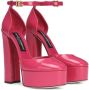 Dolce & Gabbana 145mm patent leather platform pumps Pink - Thumbnail 2