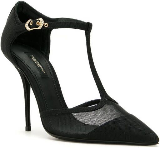 Dolce & Gabbana Cardinale T-strap mesh sandals Black