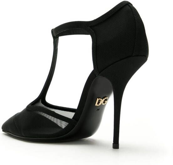 Dolce & Gabbana Cardinale T-strap mesh sandals Black