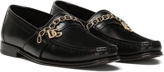 Dolce & Gabbana Visconti leather loafers Black