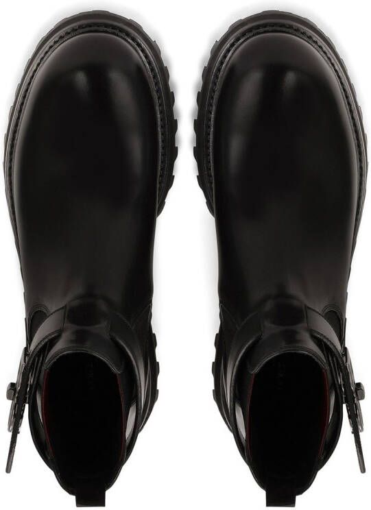 Dolce & Gabbana Chelsea belted boots Black