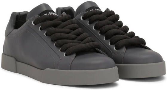 Dolce & Gabbana chunky-lace low-top sneakers Grey