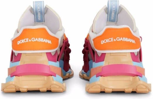 Dolce & Gabbana chunky sole colour-block sneakers Pink
