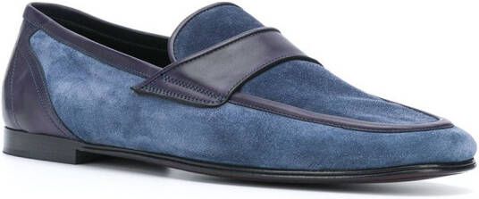 Dolce & Gabbana colour block loafers Blue