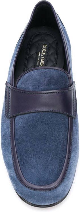 Dolce & Gabbana colour block loafers Blue