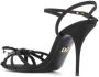 Dolce & Gabbana crystal-embellished buckle-strap sandals Black - Thumbnail 3