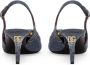 Dolce & Gabbana crystal-embellished denim slingback pumps Blue - Thumbnail 3