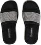 Dolce & Gabbana crystal-embellished design slippers Black - Thumbnail 4
