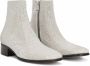 Dolce & Gabbana crystal-embellished leather ankle boots White - Thumbnail 2