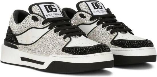 Dolce & Gabbana crystal-embellished low-top sneakers White