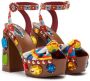 Dolce & Gabbana crystal-embellished platform sandals Yellow - Thumbnail 2