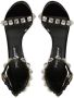 Dolce & Gabbana 105mm rhinestone-embellished leather sandals Black - Thumbnail 4