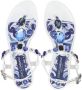 Dolce & Gabbana bejewelled patent leather thong sandals White - Thumbnail 4