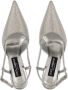 Dolce & Gabbana KIM DOLCE&GABBANA embellished satin slingback pumps Silver - Thumbnail 4