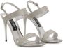 Dolce & Gabbana KIM DOLCE&GABBANA crystal-embellished slingback sandals Silver - Thumbnail 2