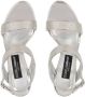 Dolce & Gabbana KIM DOLCE&GABBANA crystal-embellished slingback sandals Silver - Thumbnail 4