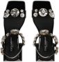 Dolce & Gabbana crystal-embellished square-toe sandals Black - Thumbnail 4