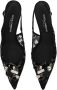 Dolce & Gabbana crystal lace slingback pumps Black - Thumbnail 4