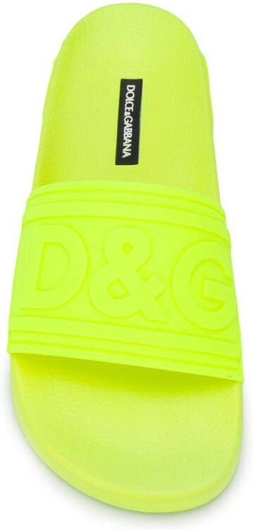 Dolce & Gabbana D&G logo sliders Yellow