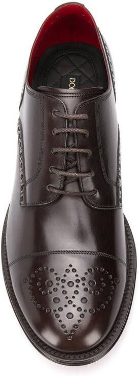 Dolce & Gabbana brogue-detail lace-up shoes Brown